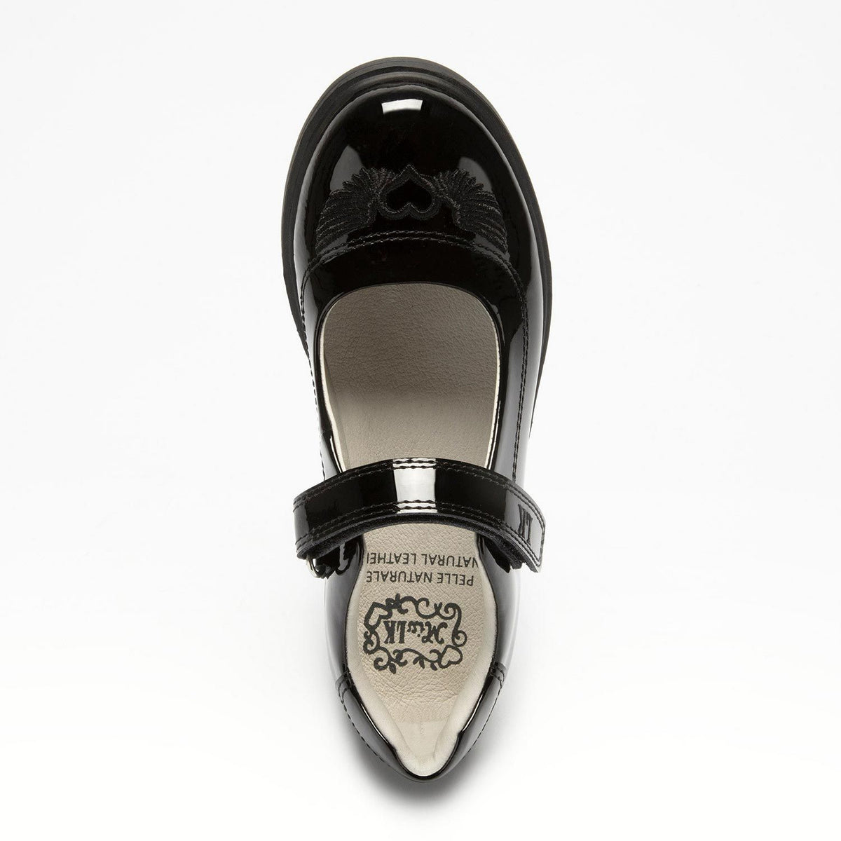 Grey patent lelli on sale kelly school shoes